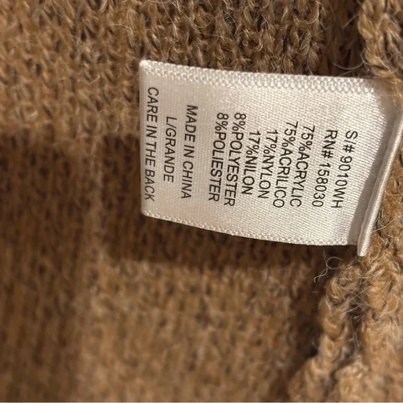 Women's Tan and Brown Cardigan - Picture 5 of 6
